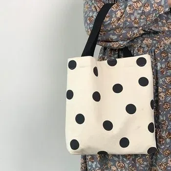 Custom Black Cotton Canvas Shopping Tote ZG20250325M1