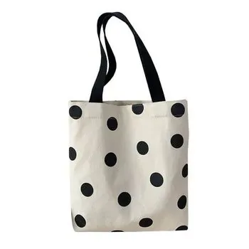 Custom Black Cotton Canvas Shopping Tote ZG20250325M1