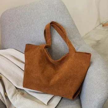 Custom Corduroy Shopping Tote ZG20241029M4