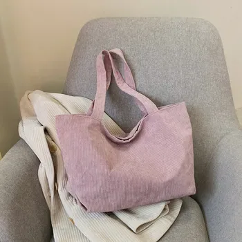 Custom Corduroy Shopping Tote ZG20241029M4