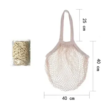 Cotton Knit Mesh Produce Shoulder Tote