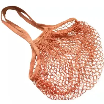 Cotton Knit Mesh Produce Shoulder Tote