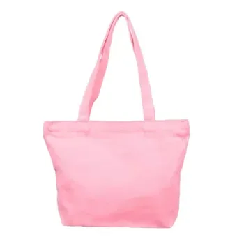 Small Pink 12oz Cotton Grocery Tote