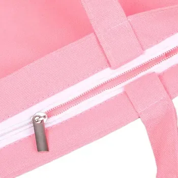 Small Pink 12oz Cotton Grocery Tote