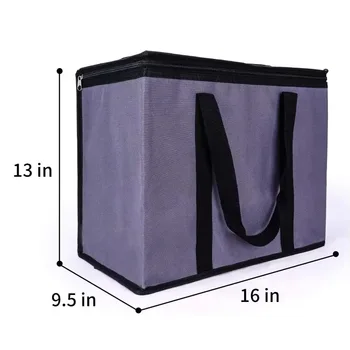 Non-Woven Zipper Grocery Cooler Tote