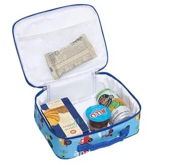 Custom Waterproof Insulated Blue PVC Lunch Cooler Bag