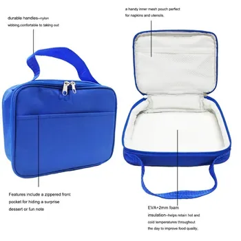 Custom Waterproof Insulated Blue PVC Lunch Cooler Bag