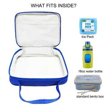 Custom Waterproof Insulated Blue PVC Lunch Cooler Bag