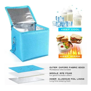 Polyester Breastmilk Bottle Cooler Bag