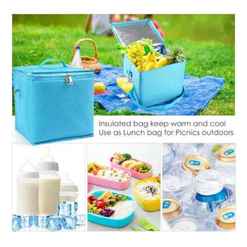 Polyester Breastmilk Bottle Cooler Bag