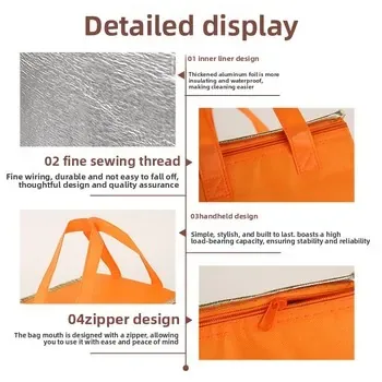 Custom Non-Woven Food Delivery Cooler Bag