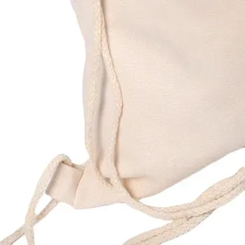 Custom Drawstring Natural Cotton Canvas Laundry Bag