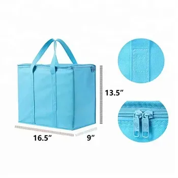 Extra-Large Blue Non-Woven Delivery Cooler