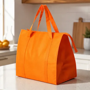 Non-Woven Zippered Lunch Cooler Tote