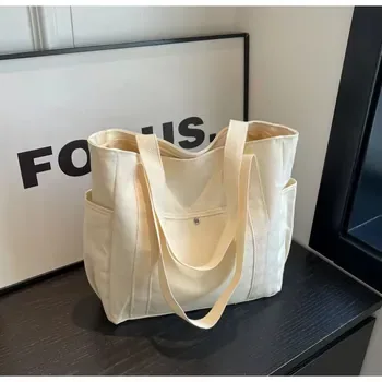 Custom Zippered Cotton Canvas Beach Tote