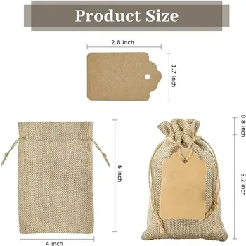 Custom Jute Drawstring Gift Bag ZG20241211M4