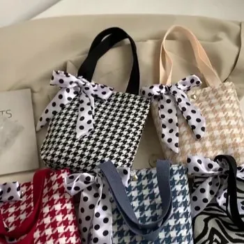 Custom Striped Canvas Shopping Tote ZG20241122M3