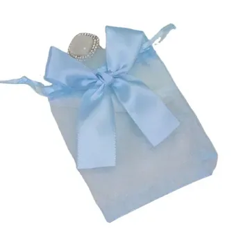 Custom Clear Canvas Drawstring Gift Bag