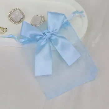 Custom Clear Canvas Drawstring Gift Bag