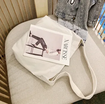 Cotton Canvas Tote with Magnetic Snap