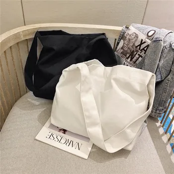Cotton Canvas Tote with Magnetic Snap