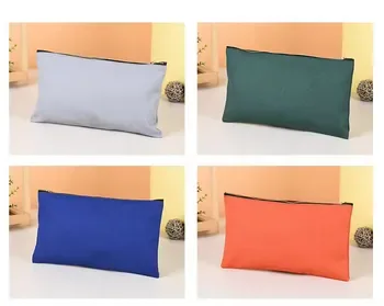 Custom Zippered Canvas Makeup Pouch 20240107c1