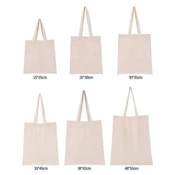 Custom White Cotton Canvas Shopping Tote ZG20241218M6
