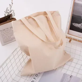 Custom White Cotton Canvas Shopping Tote ZG20241218M6