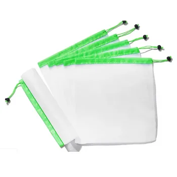 Polyester Mesh Produce Drawstring Bag