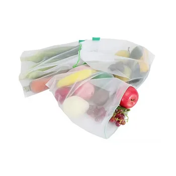 Polyester Mesh Produce Drawstring Bag