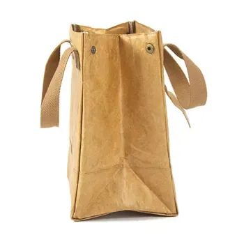 Waterproof Kraft-Look Insulated Lunch Bag