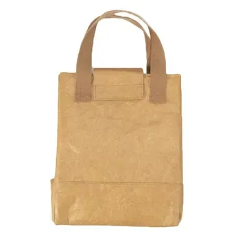 Waterproof Kraft-Look Insulated Lunch Bag