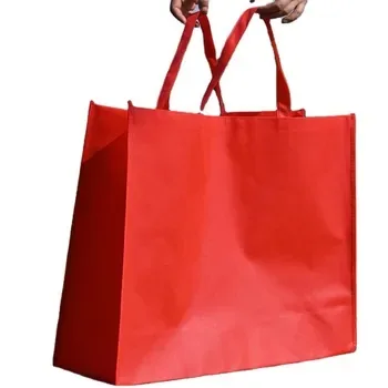 Custom Red Non-Woven Shopping Bag ZG20260127A17