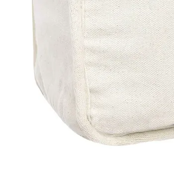Custom White Cotton Canvas Shopping Tote with Front Pocket