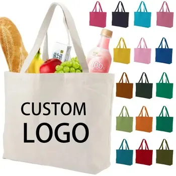 Custom 12oz Cotton Canvas Shopping Tote ZG20220712M1