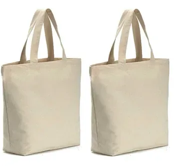 Custom Zippered Canvas Grocery Tote