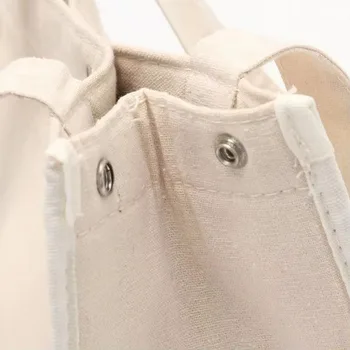Cotton Canvas Insulated Lunch Bag