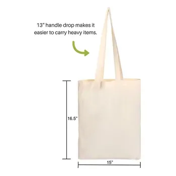 Custom Cotton Canvas Shopping Tote ZG20231215M3
