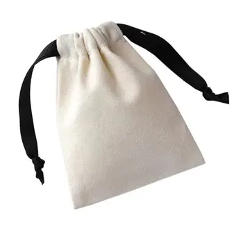 Cotton Canvas Drawstring Pouch 17x20.5cm