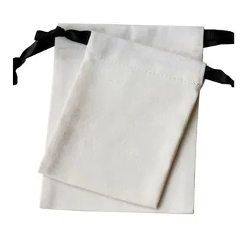 Cotton Canvas Drawstring Pouch 17x20.5cm