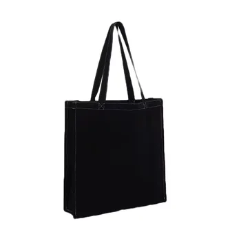 Cotton Canvas Pocket Shopping Tote Bag