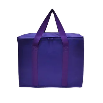 Purple Foldable Non-Woven Delivery Cooler