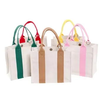 Custom Cotton Canvas Grocery Tote ZG20241219M2