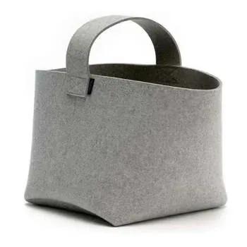 Foldable Felt Firewood Basket with Handles