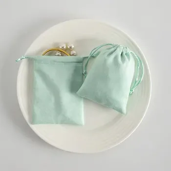 Custom Suede Drawstring Gift Bag