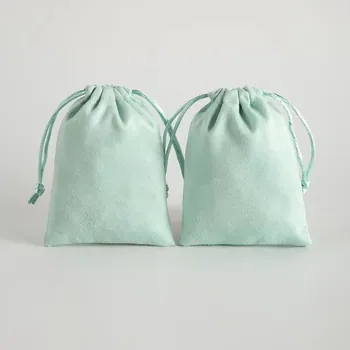 Custom Suede Drawstring Gift Bag
