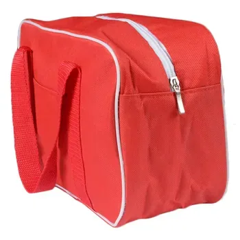 Custom Insulated Red 600D Lunch Cooler Bag ZG23082302