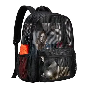 Custom Clear Mesh Polyester Backpack