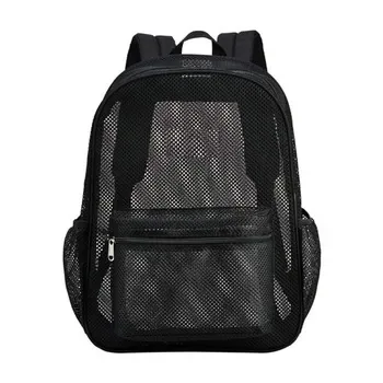 Custom Clear Mesh Polyester Backpack