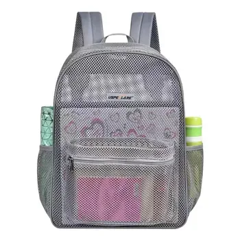 Custom Clear Mesh Polyester Backpack